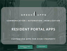 Tablet Screenshot of greenapps.com